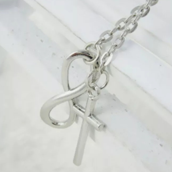 ✝️Silver Infinite Faith Necklace✝️ - Picture 6 of 8